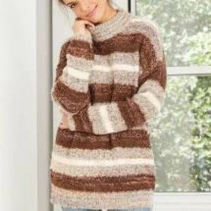 EUC Universal Thread Long Mock Neck Sweater